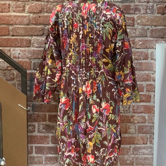 Boho cotton top, floral print, cotton. - Picture 4 of 6